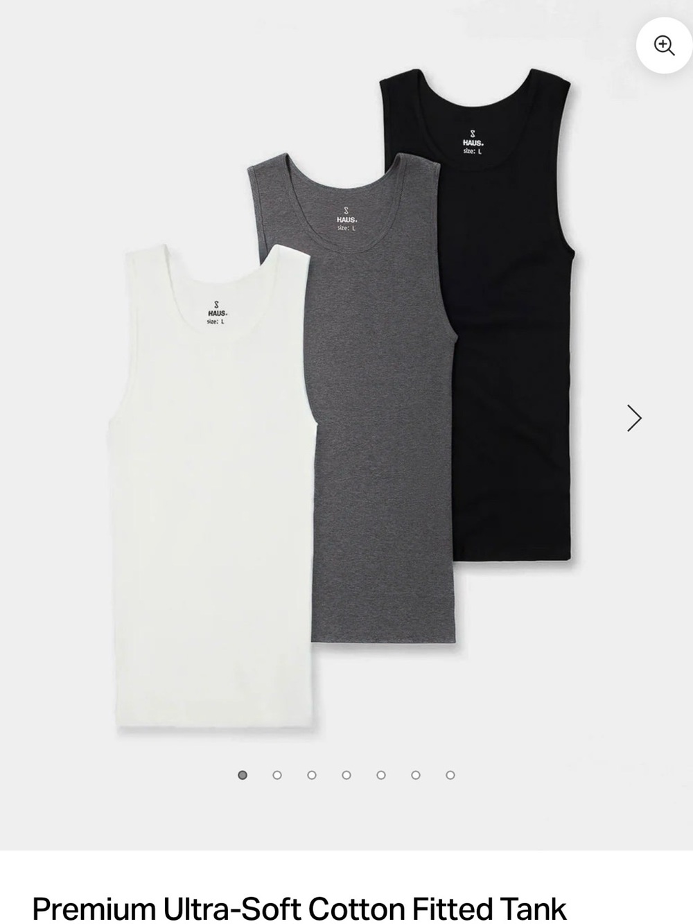 New Classic 3-Pack Cotton Tank Tops - White, Gray, Black